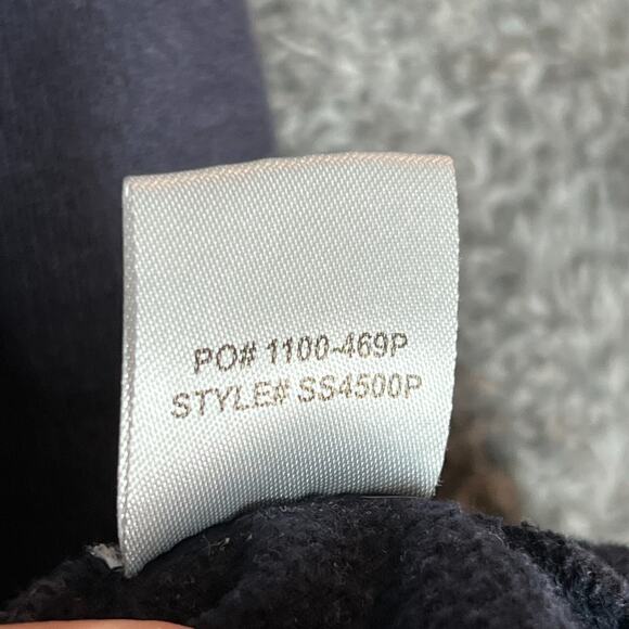 Thryfty Bag Boy Sweatshirt Mens Small Navy Blue Hoodie Pullover Pockets Logo - Picture 5 of 8